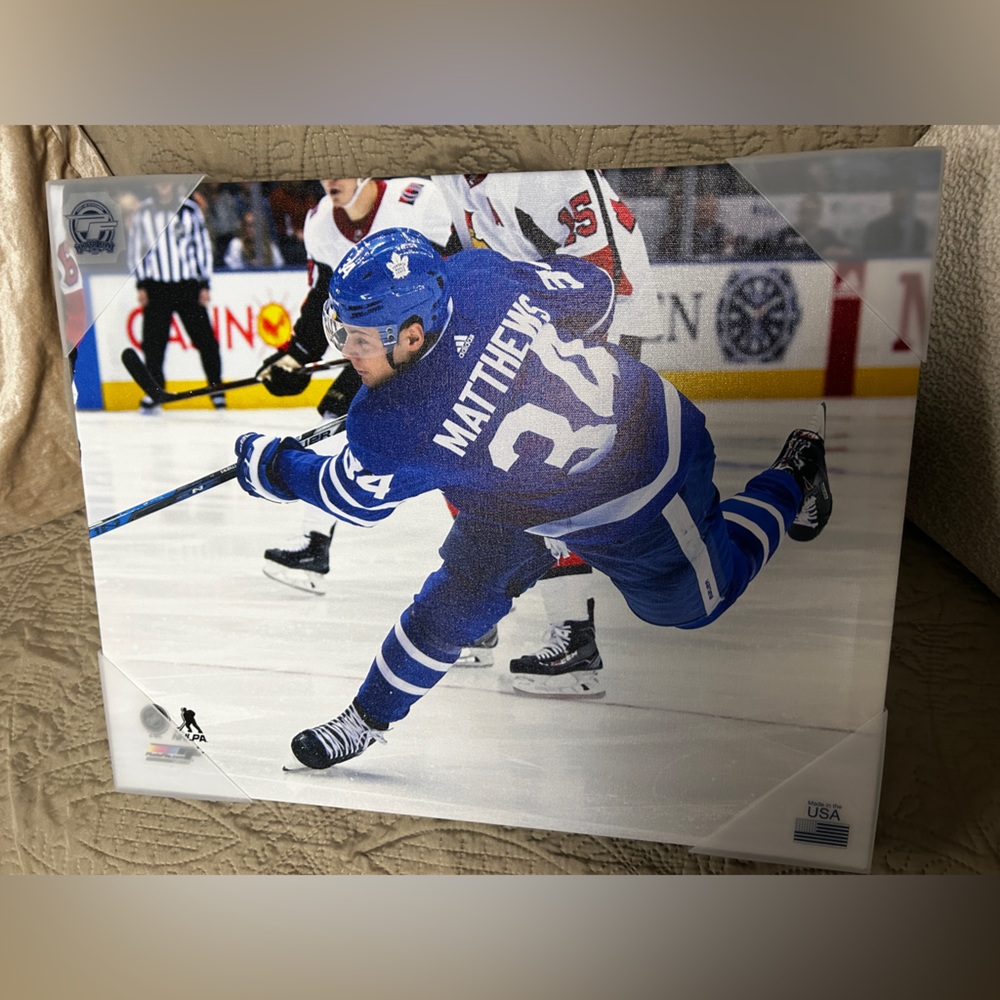Auston Matthews Toronto Maple Leafs Canvas NHL